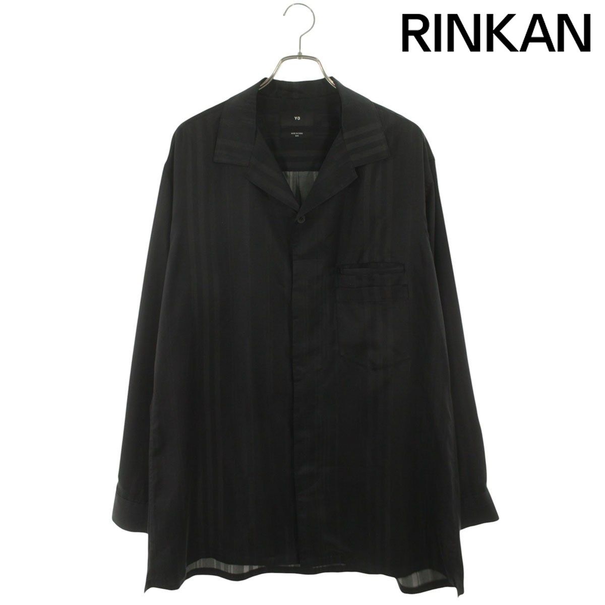 ワイスリー 3S SHIRT IN4344 スリーストライプドレープ長袖シャツ メンズ M