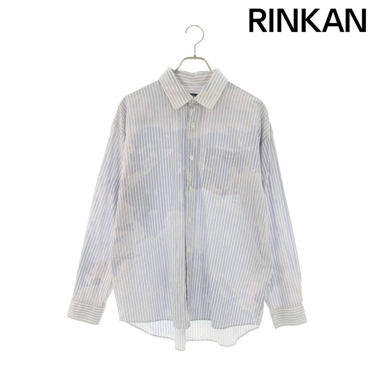 ステューシー 1110335/Bleached Classic ブリーチストライプ長袖シャツ メンズ S