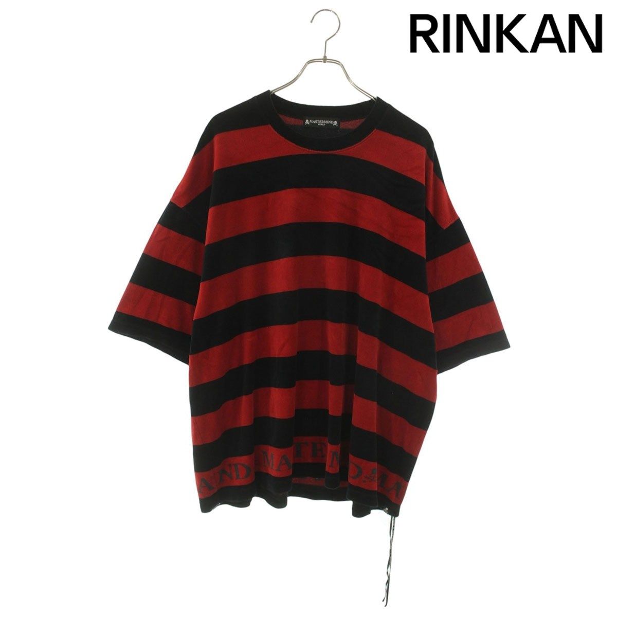 マスターマインド MW23S10-TS008-015 ベロアボーダーTシャツ メンズ XL