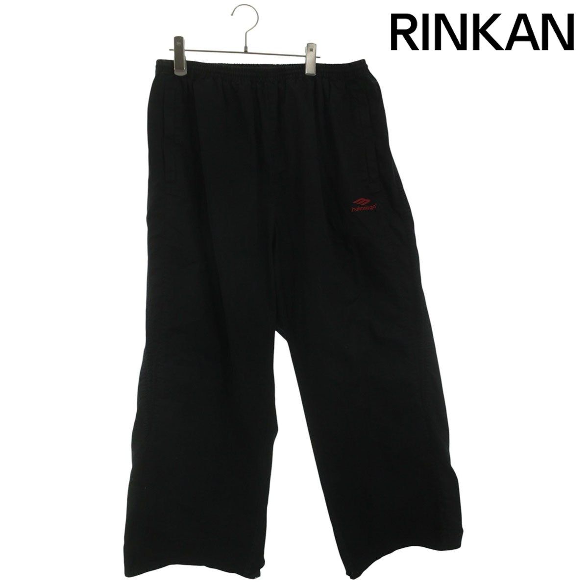 バレンシアガ 3b sports icon tracksuit pants 720234 TYB18 ロゴ刺繍オーバーサイズロングパンツ メンズ L