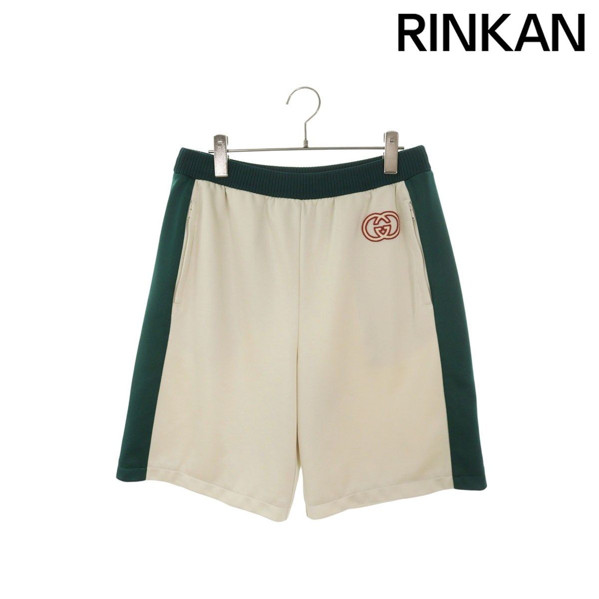 グッチ サイドライントラックハーフパンツ メンズ M