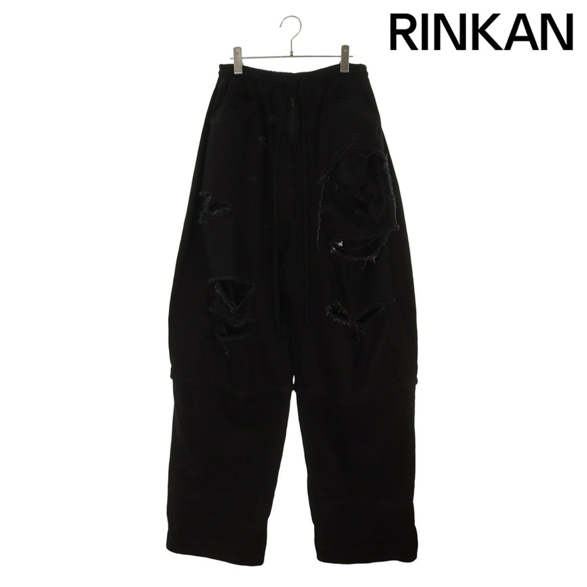 ヨリスポーツ 25SS ダメージ加工ワイドデニムパンツ メンズ 30