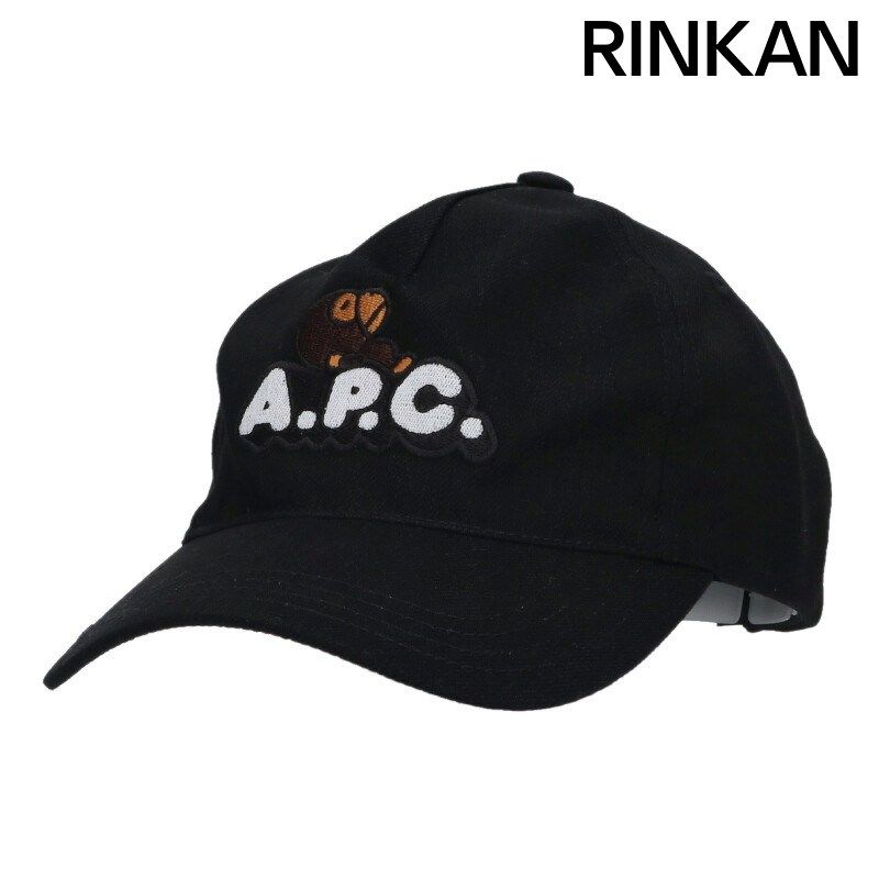 アベイシングエイプ ×アーペーセー A.P.C. ロゴ刺繍キャップ メンズ 58