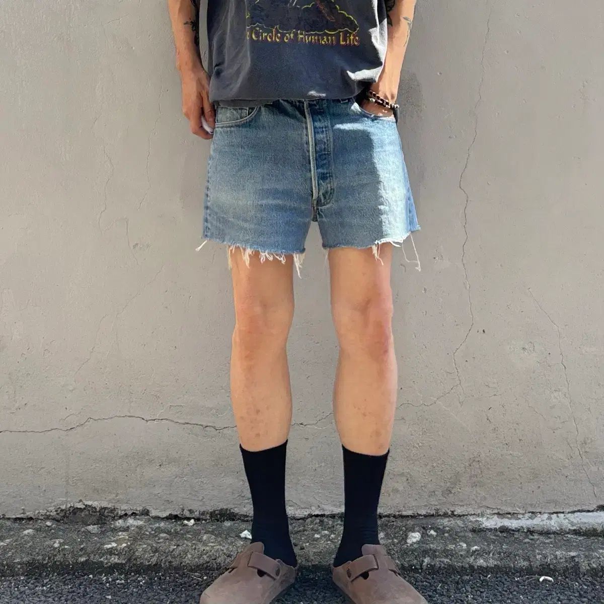 80年代 アメリカ リーバイス 501 カットオフ ショート