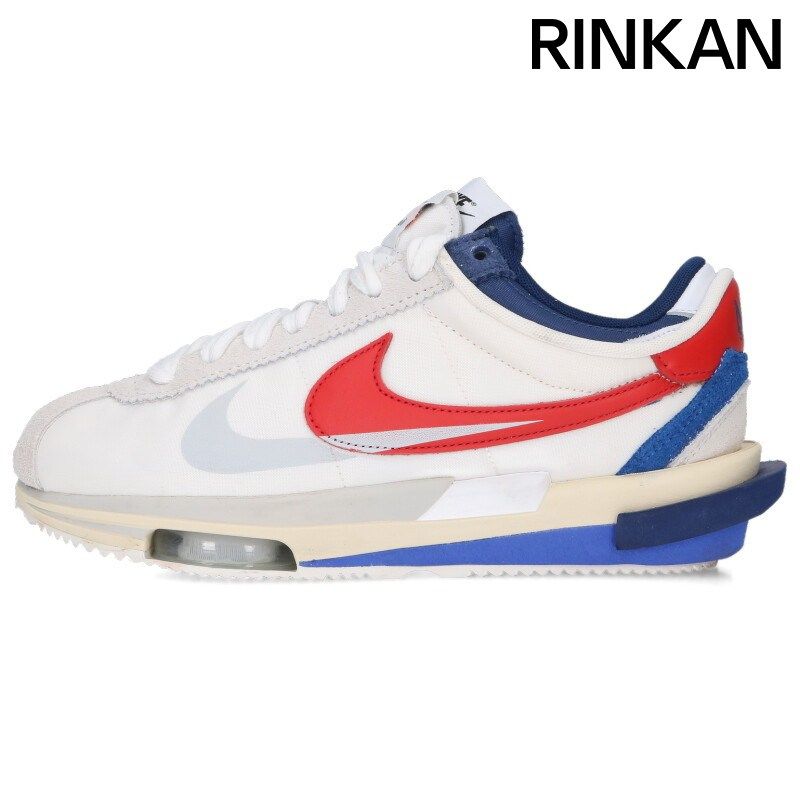 ナイキ ×サカイ Sacai Zoom Cortez White and University Red/DQ0581-100 ズームコルテッツホワイトユニバーシティスニーカー メンズ 26.5cm