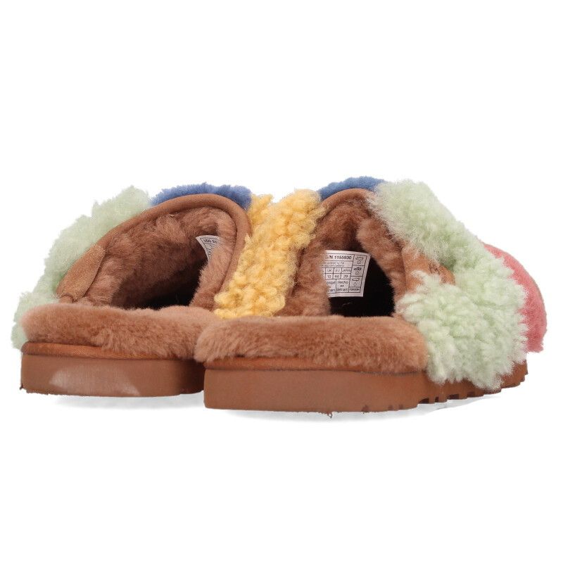 アグ ×ジエルダーステイツマン The Elder Statesman  TES Patchwork Slide パッチワークボアミュールサンダル メンズ 29cm アグ ×ジエルダーステイツマン The Elder Statesman TES Patchwork