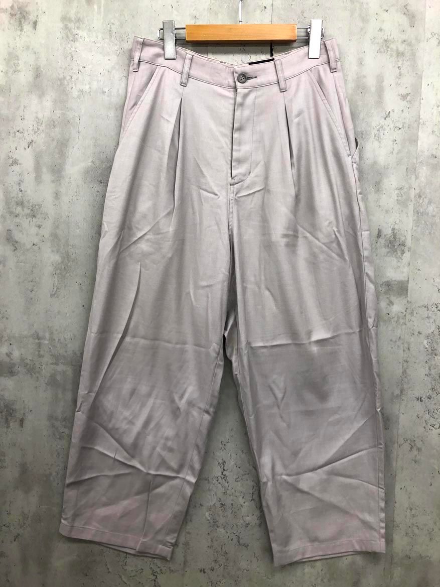 superNova. スーパーノヴァ 日本製 インバーテッドタックミラー パンツ sizeS/ライトグレー ■◆◎メンズ