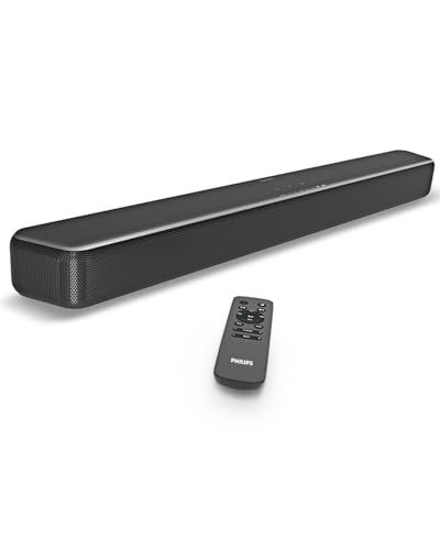 Philips(フィリップス) サウンドバー テレビ用 120Wハイパワー スピーカー Soundbar Dolby Digital plus DTS Digital リモコン付属 Bluetooth5.4搭載 PC対応 ゲーム スピーカー 31410923