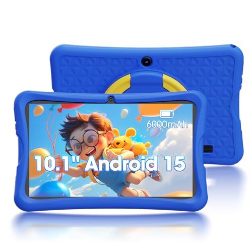 10.1インチHDスクリーンキッズタブレット、Android 15 キッズスペース&YouTube Kids 対応&iKids対応、4コアプロセッサ、6GB+32GB、事前インストールされた教育アプリ、子供用 知育アプリ使い放題、衝撃吸収保護 2e547902