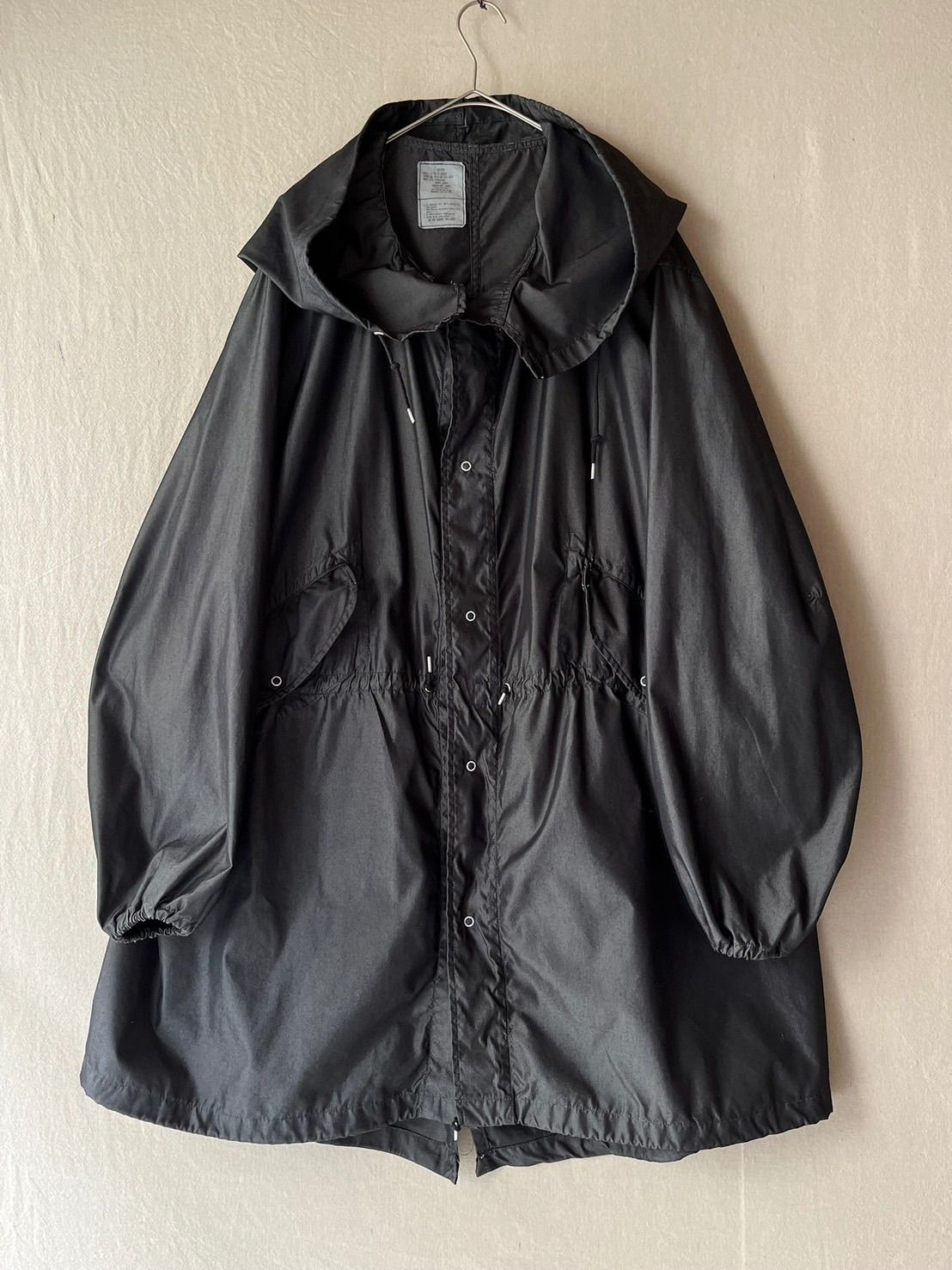 【後染め】80s U.S.ARMY スノーパーカー / M コットン ナイロン ブラック モッズ コート USA ビンテージ ミリタリー O6-05019-9522