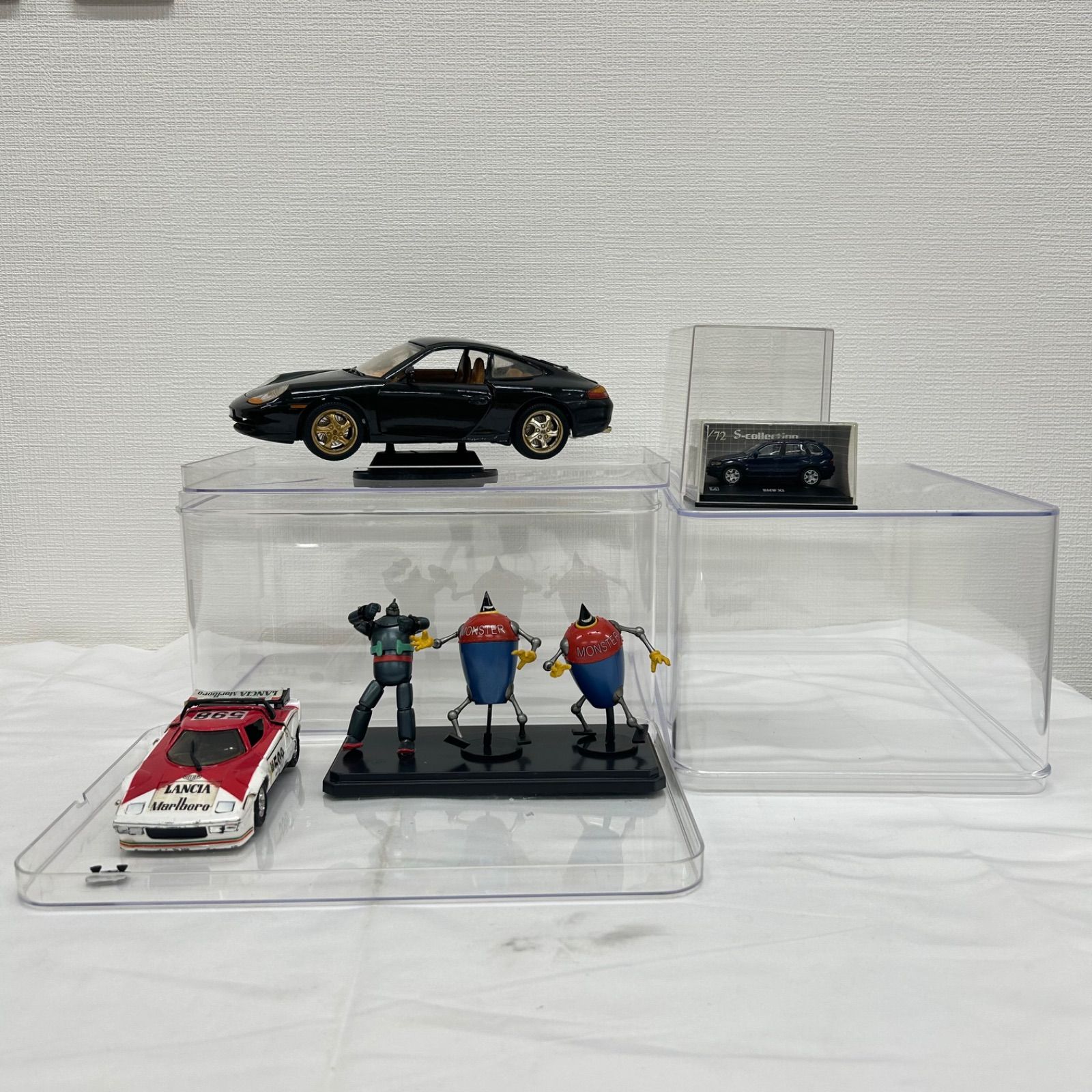 ミニカー / フィギュア まとめ エーダイ LANCIA STRATOS ランチアストラトス / BMW X5 / Bburago ブラーゴ Carrera 1/18 / 鉄人28号 現状品