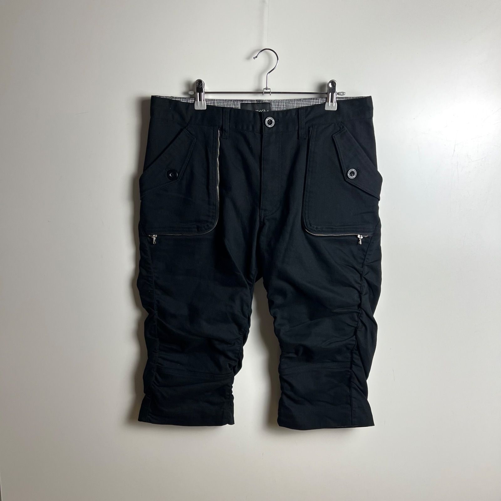 MOSSIMO 00s y2k archive 3D zip cropped pants XL モッシモ