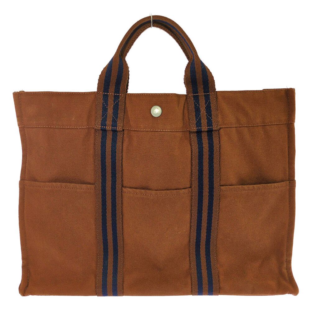 HERMES エルメス フールトゥPM ハンドバッグ ブラウン 大容量 レディース メンズ【オールシーズン】【♀】【B】【レディース】★■616427【中古】