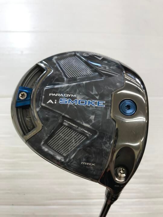 キャロウェイ　PARADYM Ai SMOKE MAX US　9度　Fujikura VENTUS Blue 6　Sフレックス　ドライバー　中古【最短即日発送】
