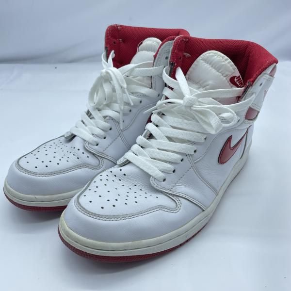 【中古】NIKE AIR JORDAN 1 High OG Metallic Red サイズ26.5cm 555088-103[19]