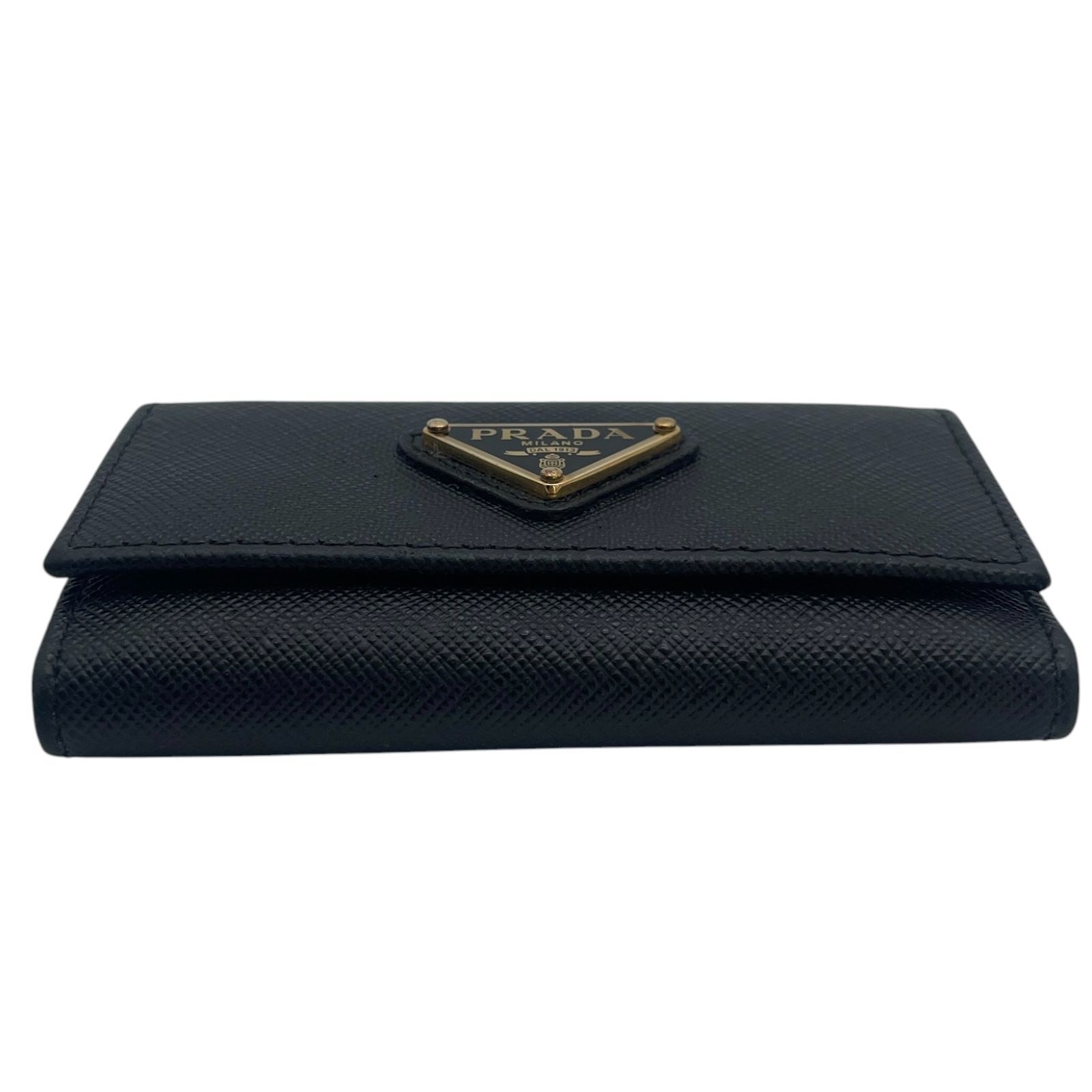 極美品 PRADA プラダ 6連キーケース サフィアーノ トライアングルロゴ