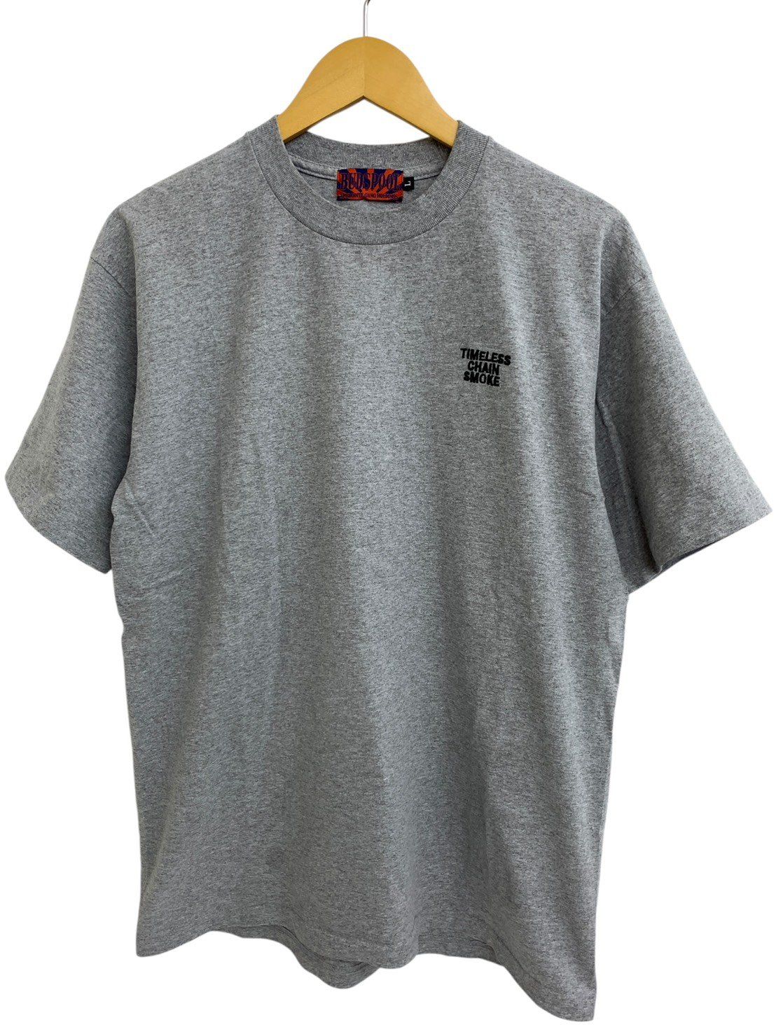 BUDSPOOL 半袖シャツ Lサイズ グレー系 BUDSPOOL 半袖 Tシャツ ロゴ 背中 コットン L グレー メンズ/004