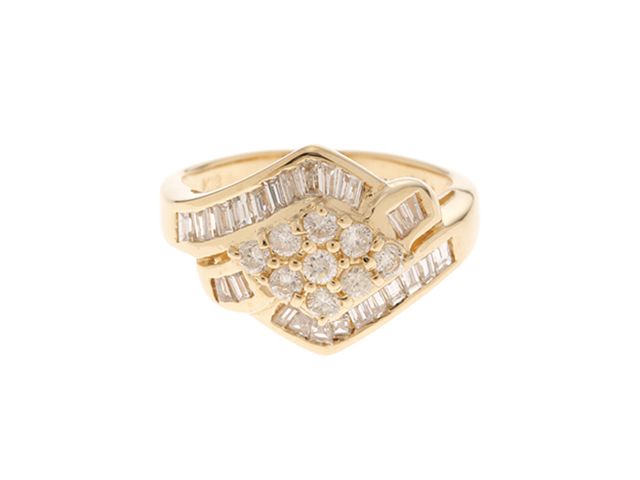 JEWELRY ジュエリー リング・指輪 K18イエローゴールド ダイヤモンド1.00ct 約4.3g 9.5号 207【中古】2120500297903