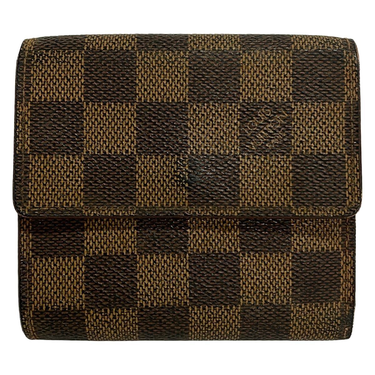 LOUIS VUITTON(ルイヴィトン) Wホック財布 ダミエ ポルトモネビエカルトクレディ N61652 エベヌ