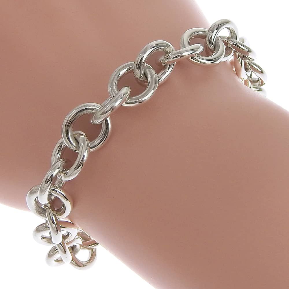 【TIFFANY&Co.】ティファニー リターントゥ ハートタグ シルバー925 ユニセックス 34.6g ブレスレット