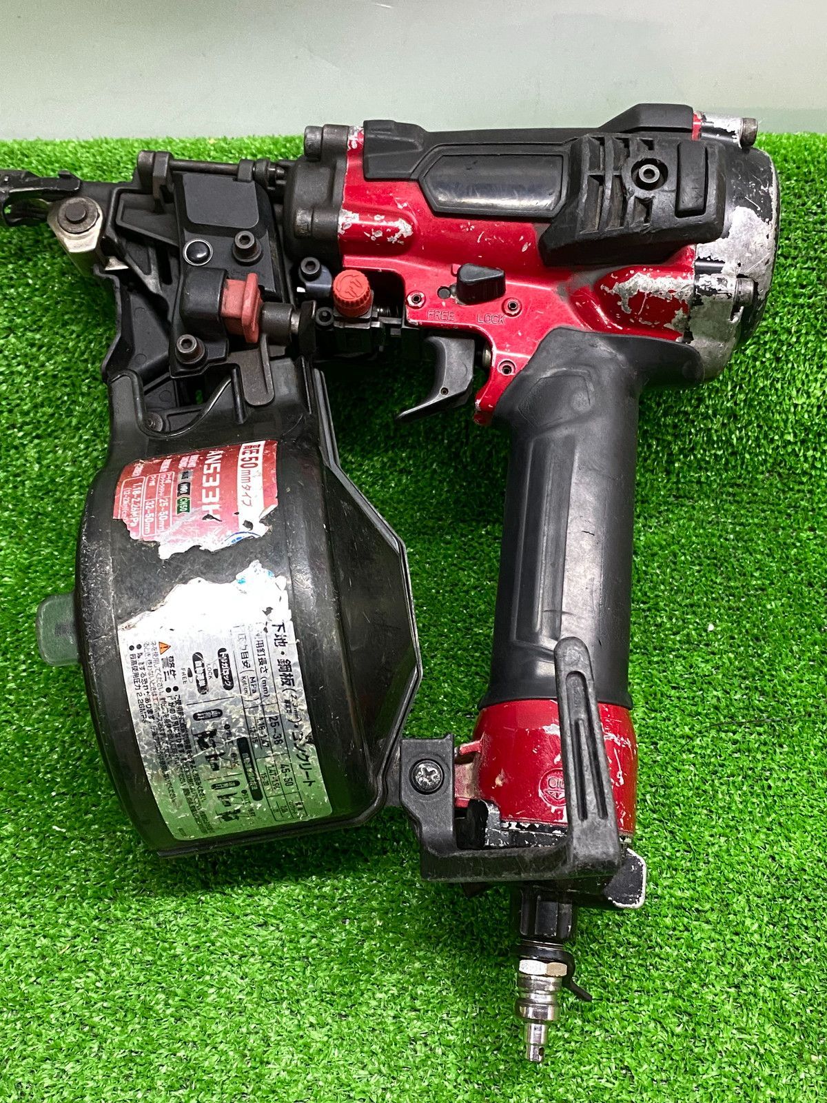 ●makita　マキタ　高圧エア釘打50ｍｍ　釘打ち機　ＡＮ５３３Ｈ　動作確認済み　使用感かなりあり　中古u260601_80