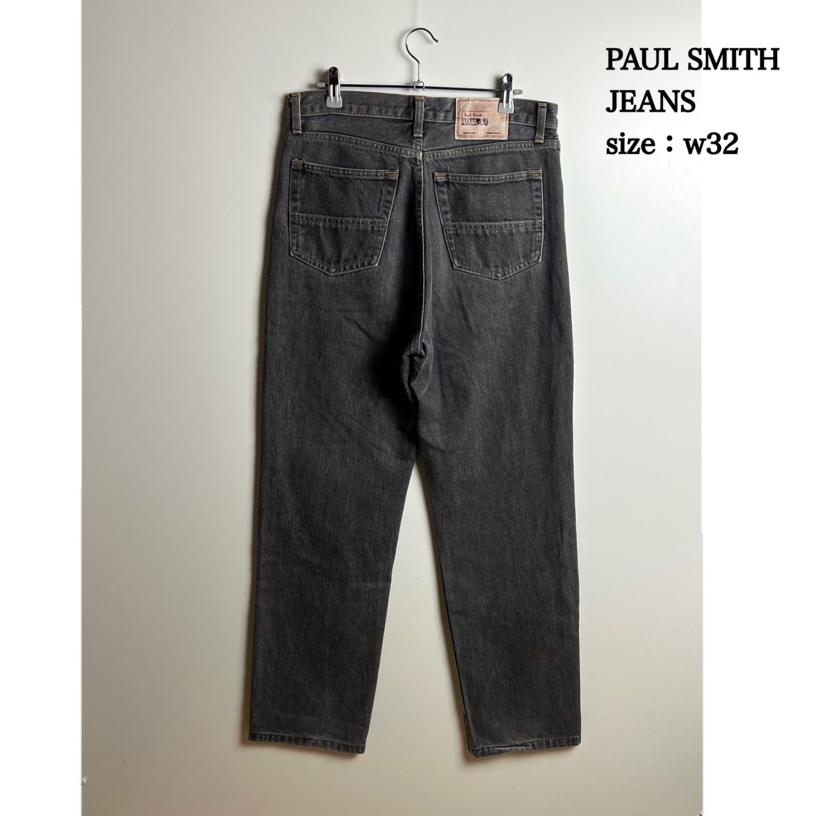PAUL SMITH JEANS 00s y2k archive black denim pants w32 ポール