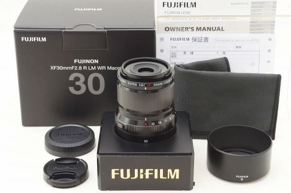☆新品同様☆ FUJIFILM フジフィルム FUJINON XF 30mm F2.8 R LM WR MACRO 元箱 付属品 ♯26052902