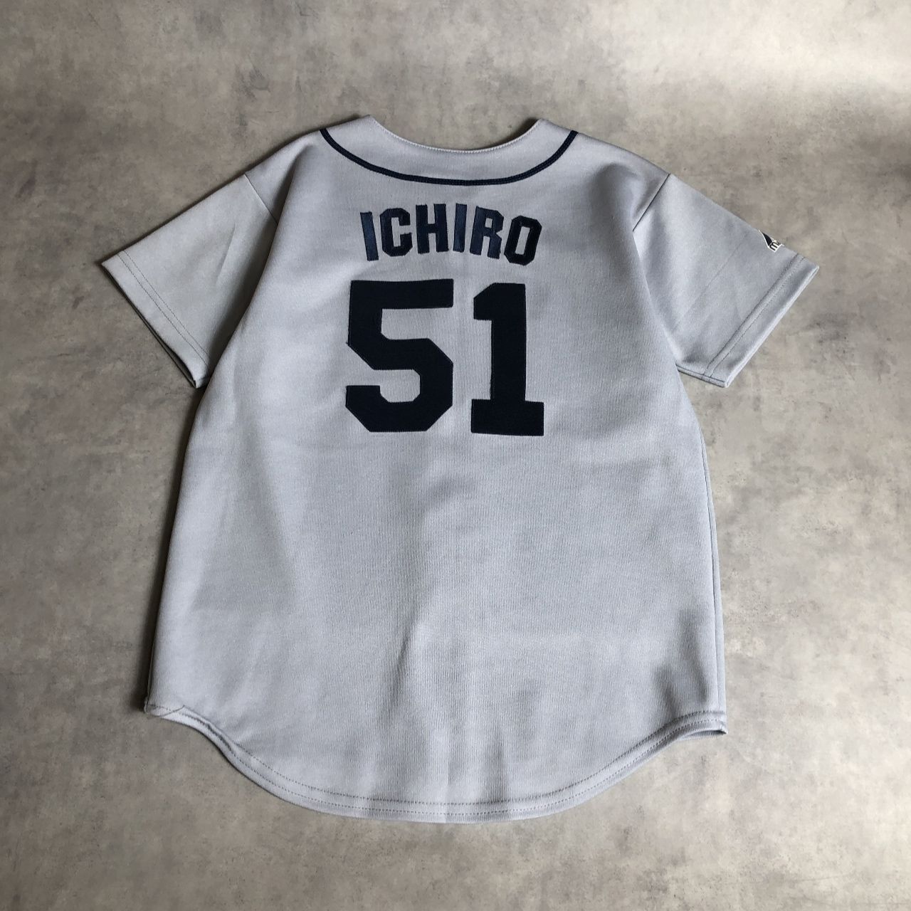⭐︎USA製90's　Majestic マリナーズ ユニフォーム　ゲームシャツ HQ220◇Majestic : 90's-00's USA製 SEATTLE MARINERS 51 イチロー