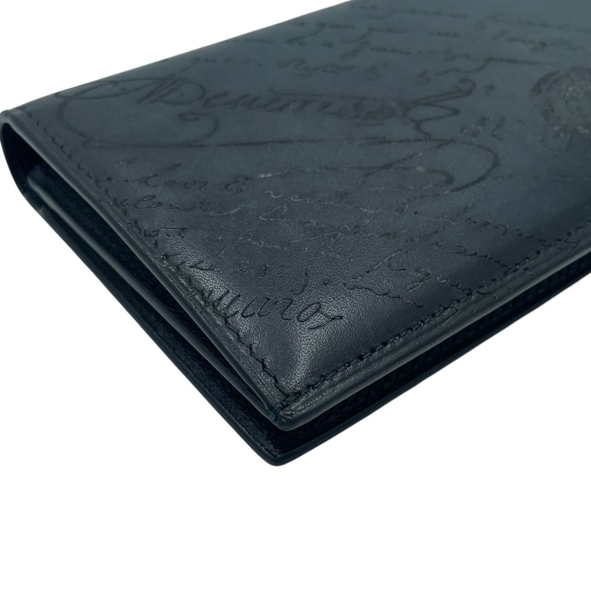 中古】 Berluti ベルルッティ エスパス スクリットレザー ブルー系
