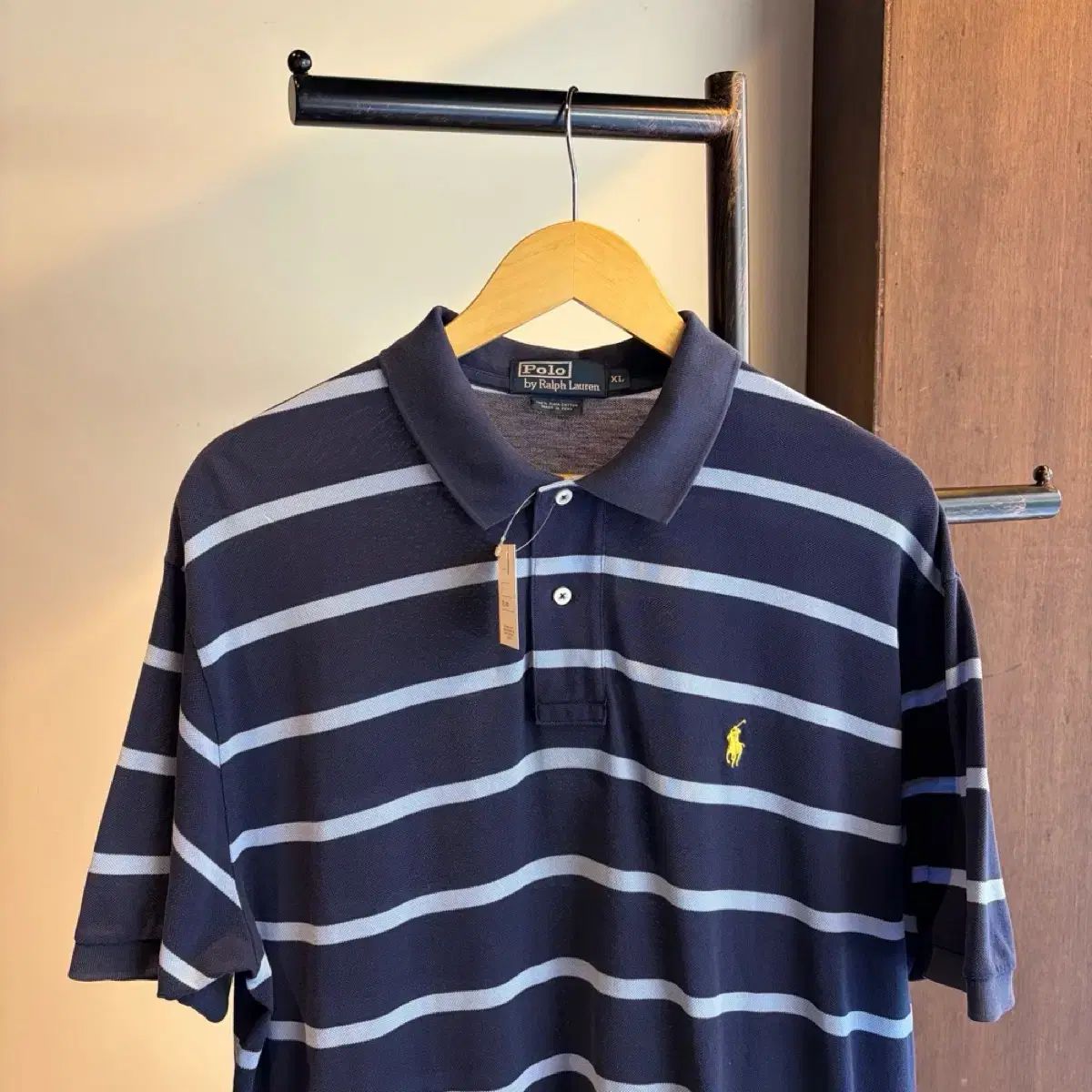 17114 - POLO RALPH LAUREN ポロラルフローレン ストライプ 半袖 カラーTシャツ