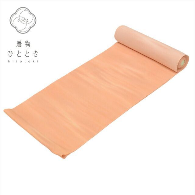 反物 正絹 美品 オレンジ色系 ぼかし文様 縮緬 梅染 証紙有り リサイクル着物 中古 着物 生地 和裁 kkb3336b[ 和服 カジュアル着物 アウトレット レトロ アンティーク プチプラ お洒落 普段着 お稽古 アウトレット きもの kimono ]