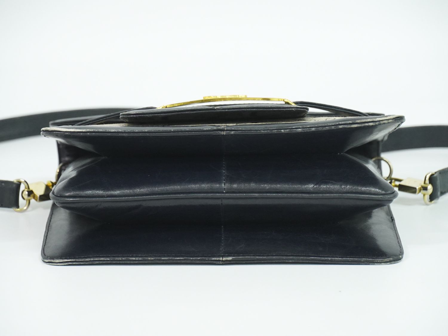 本物 セリーヌ CELINE Cサルキー 馬車金具 ショルダーバッグ