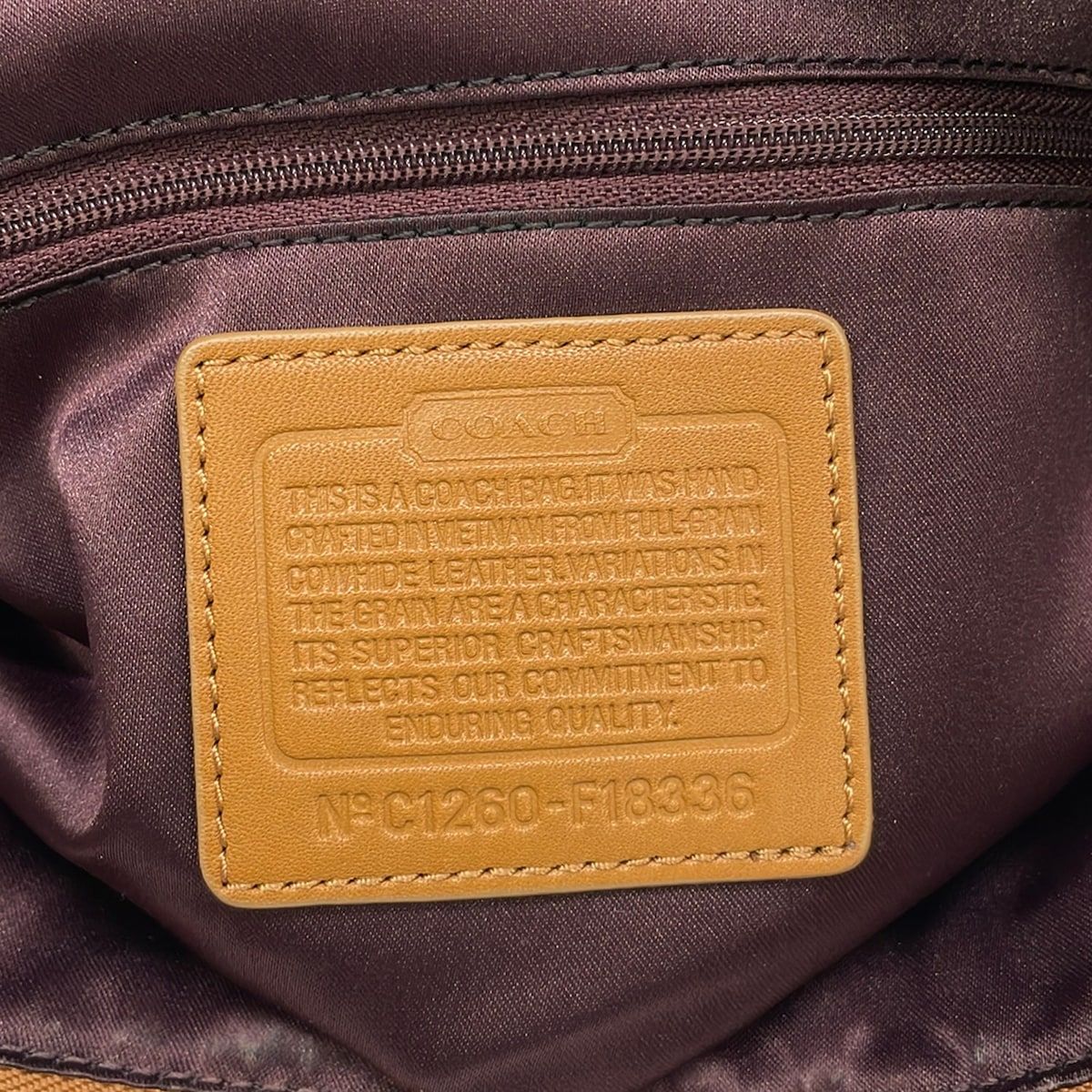 COACH(コーチ) トートバッグ ローラレザートート F18336 白×ブラウン