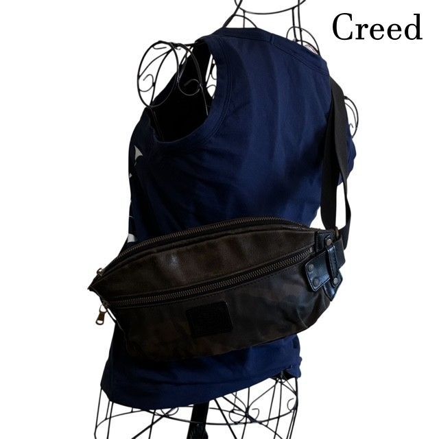 Creed × Mitsumine クリード ミツミネ コラボ カモフラ柄 レザー 