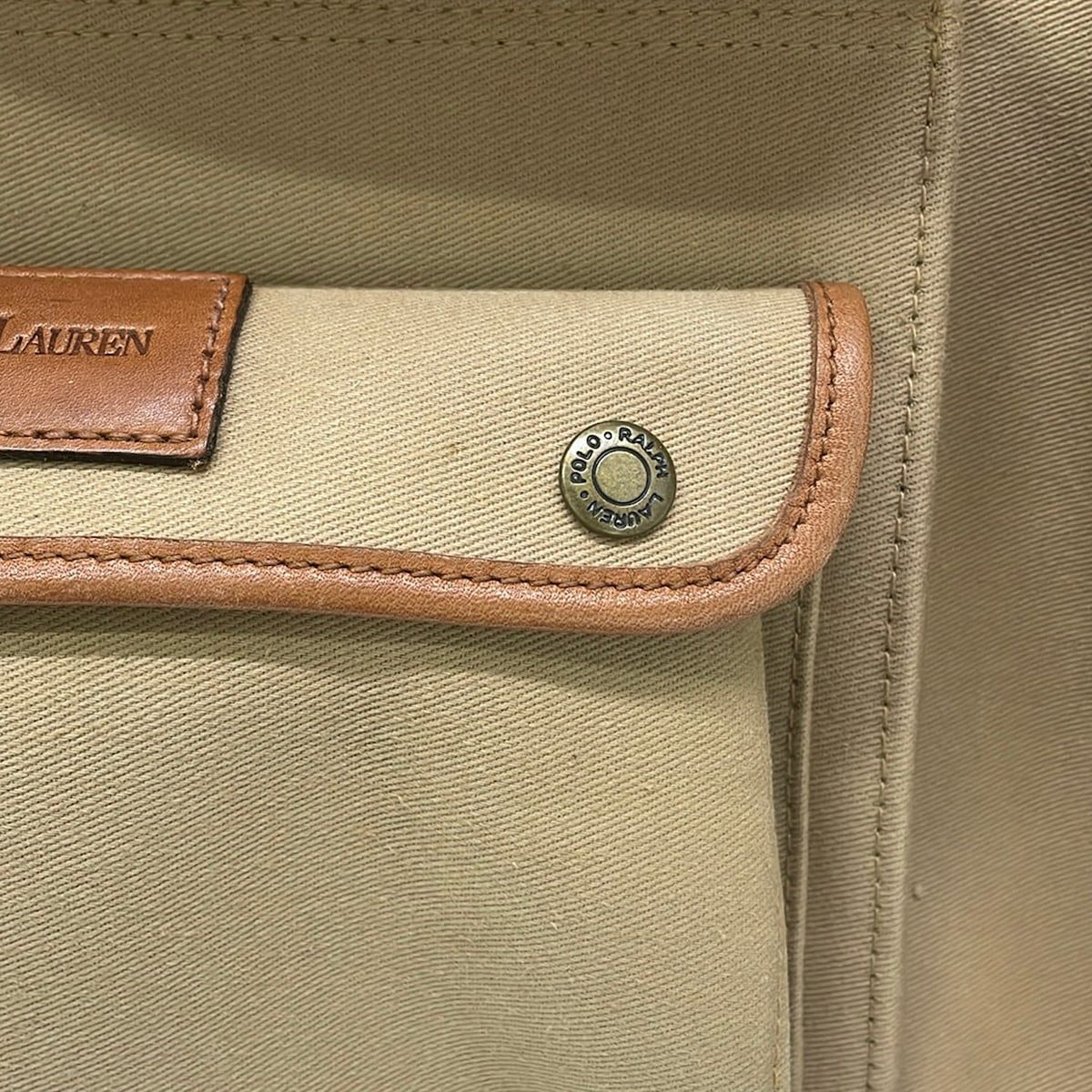 POLObyRalphLauren(ポロラルフローレン) ボストンバッグ - ベージュ