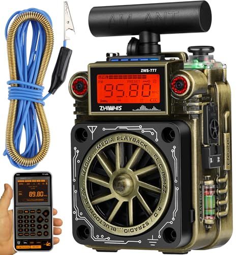 ZHIWHIS Bluetoothスピーカー BCLラジオ FM AM SW T型アンテナ付き/SOSアラーム/APPコントロール/重低音/MicroSDカード対応/10時間連続再生/タイマー/USB-C充電式/技適取得済 コンパクト 防災ア 5a67a625