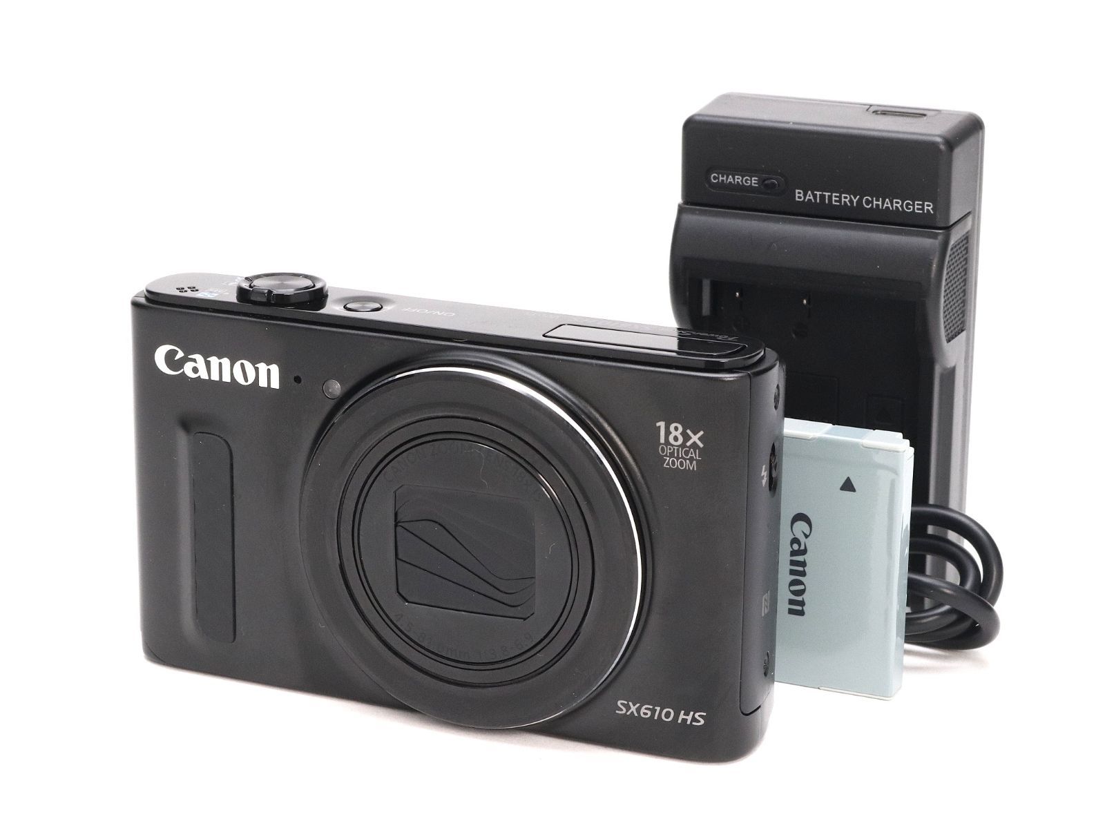 A (美品) Canon キヤノン PowerShot SX610 HS ブラック 初期不良返品