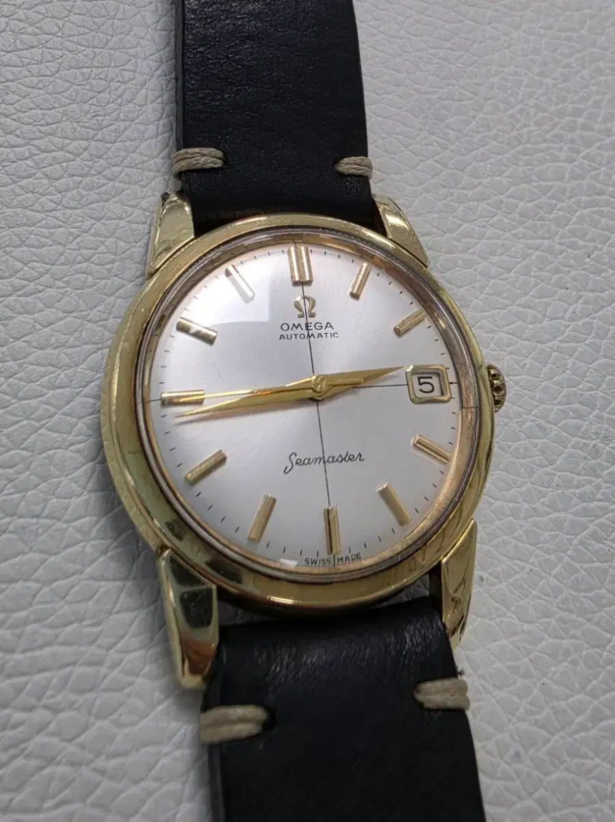 ヴィンテージ OMEGA シーマスター クロスダイアル GOLD フィールド