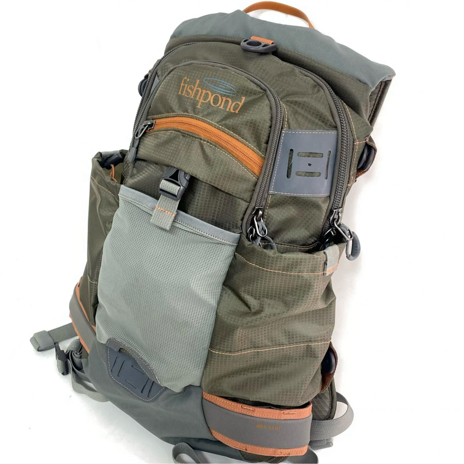 fishpond フィッシュポンド Ridgeline リッジライン バックバック グリーン×オレンジ 程度BC 11,385円