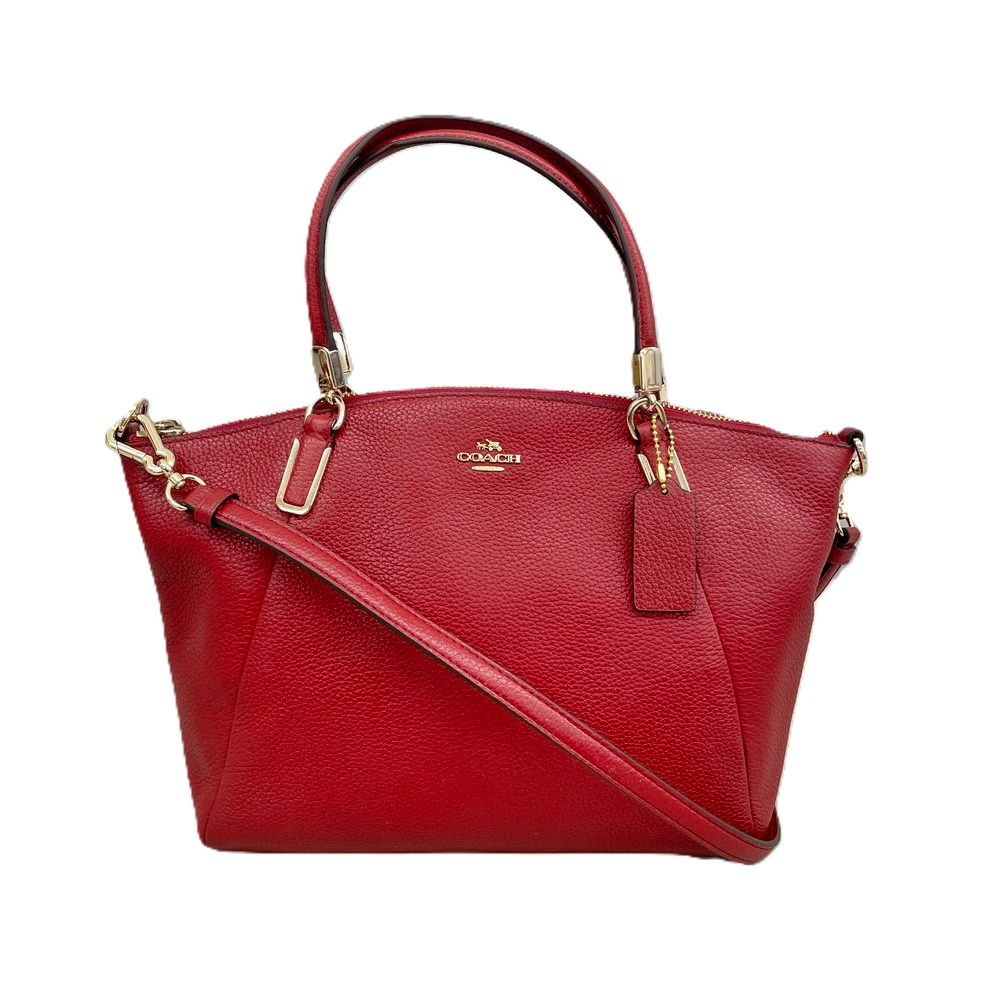 2WAYバッグ ハンドバッグ ショルダーストラップ付き レッド