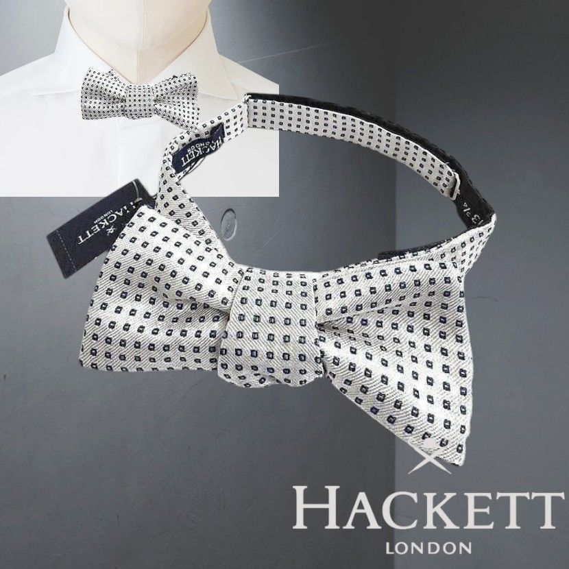 HACKETT LONDON ハケット ロンドン 定価1.2万 イタリア製 高級シルク 