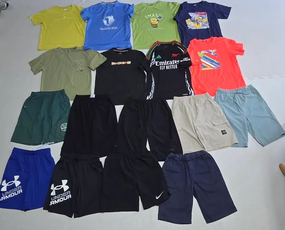 150サイズ 男の子 夏服 17点 まとめ (1点あたり7900ウォン相当) 送料込み