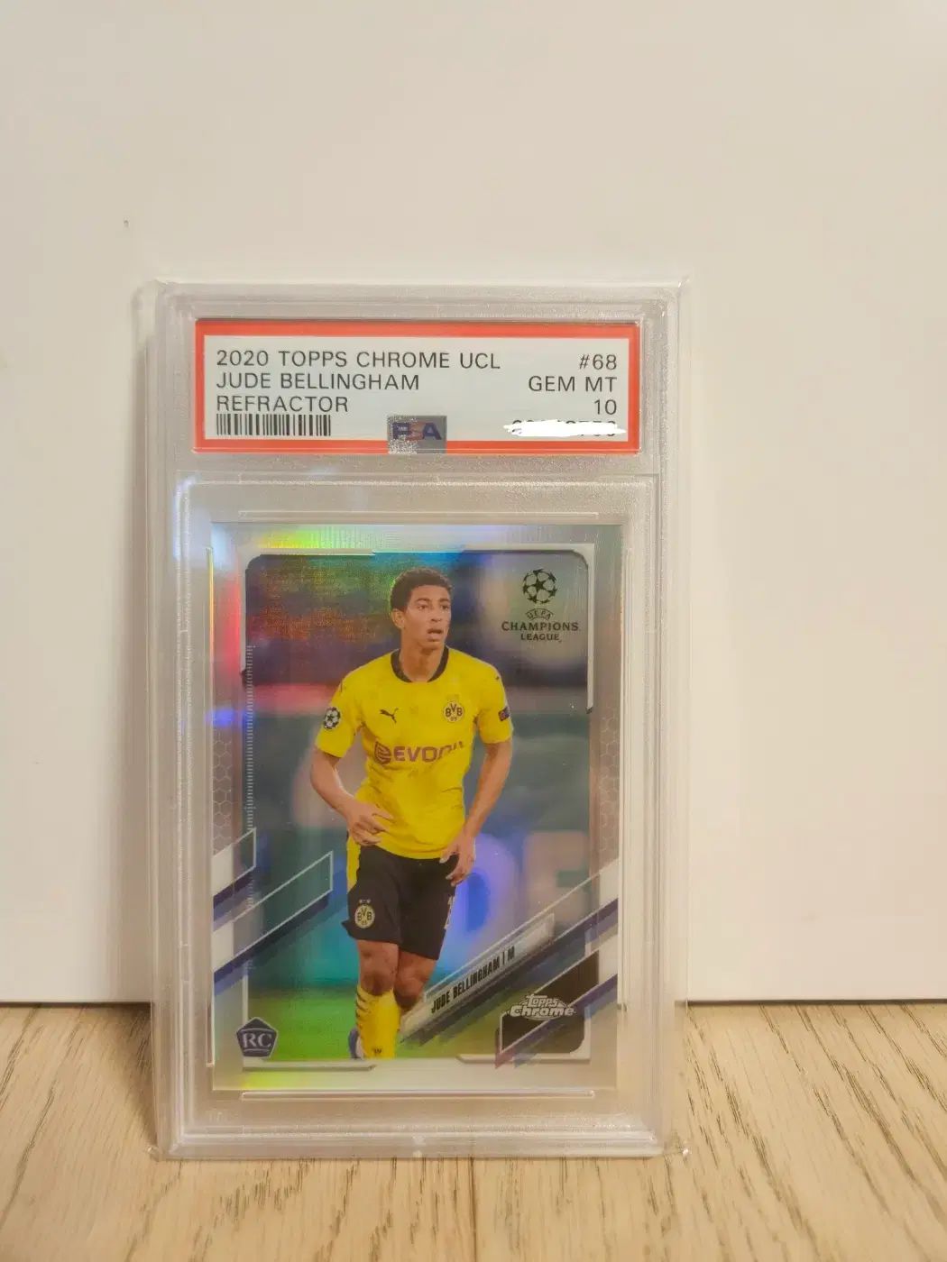 ジュード・ベリンガム ルーキー リーフラクターカード psa10