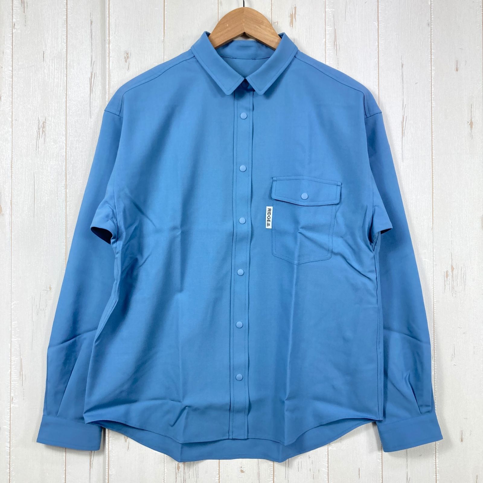 ✉️Women's L ブルー系 Ridge Mountain Gear ( リッジマウンテンギア ) メリノ ベーシック ロングスリーブ シャツ Merino Basic Long Sleeve Shirt Glacier Blue z000