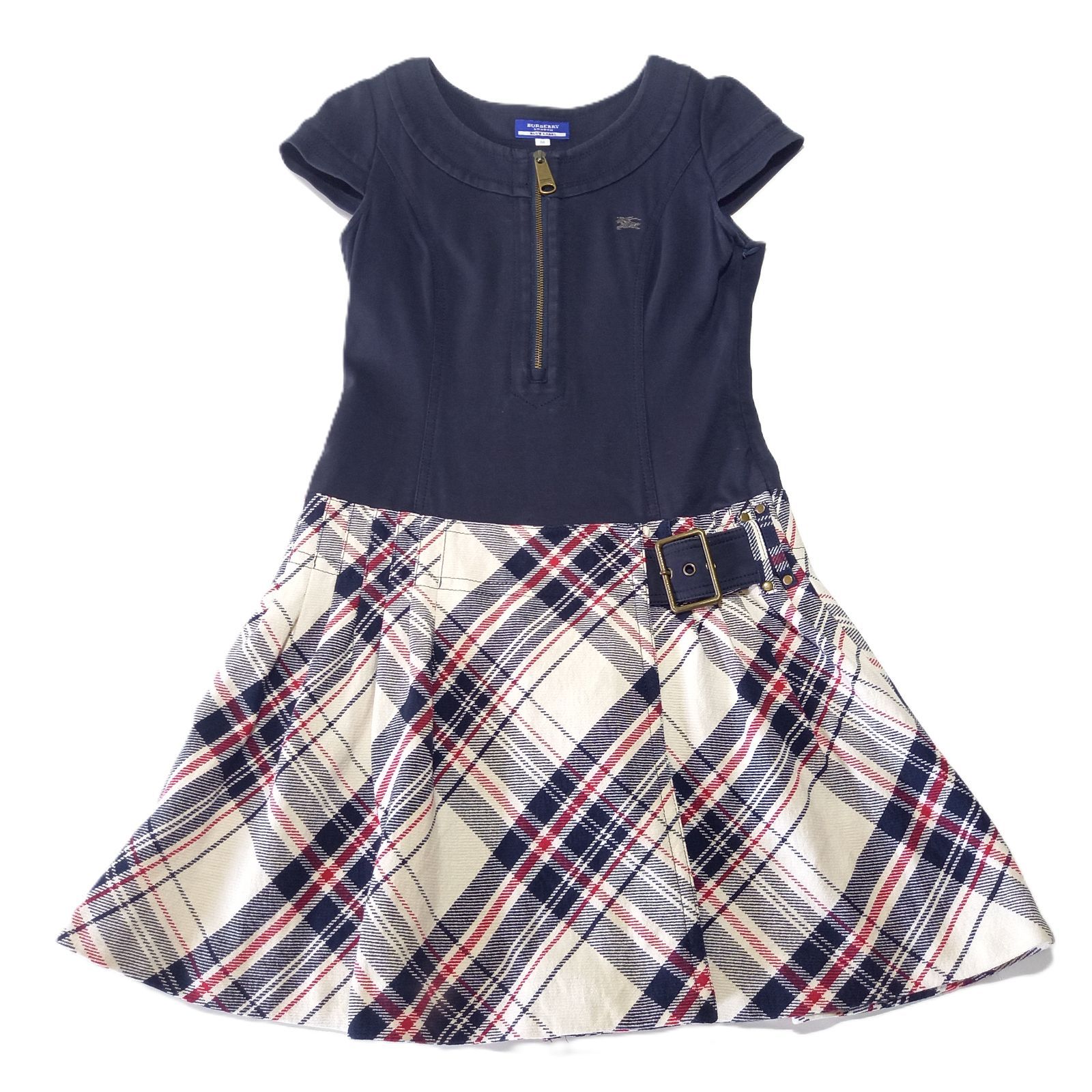 BURBERRY バーバリー　ワンピース　紺 BURBERRY バーバリー ネイビーワンピース Burberry バーバリーブルー