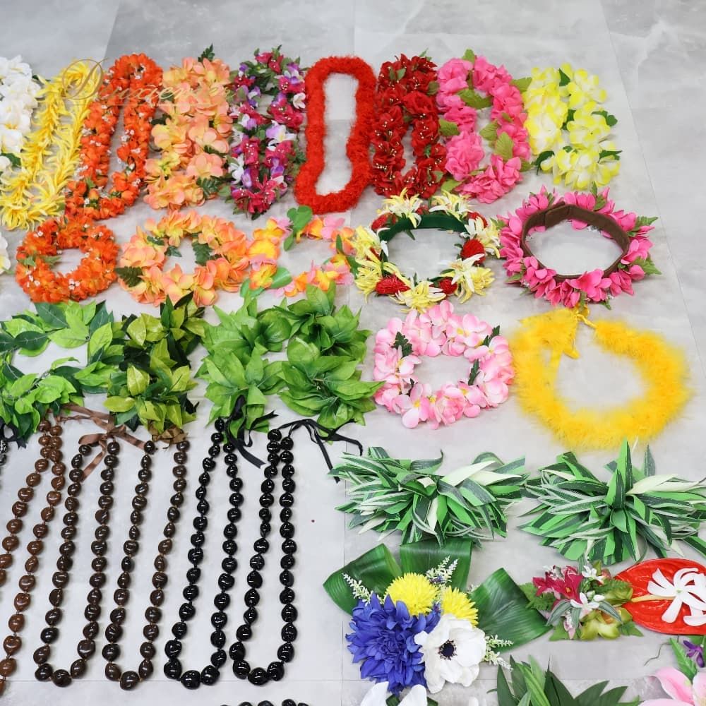 フラダンス 小物 まとめ売り 100点以上 セット レイ フラワーレイ