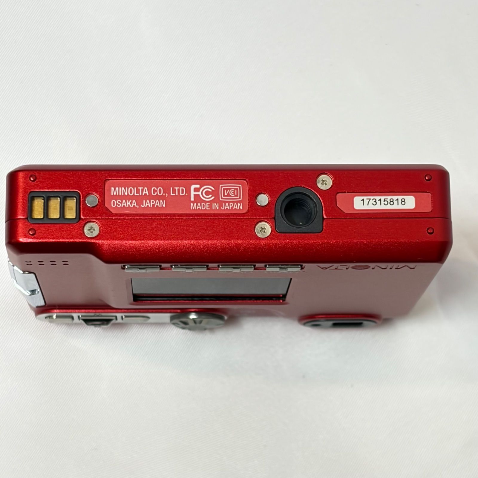 美品 ミノルタ DiMAGE Xt レッド オールドデジカメ 動作未確認