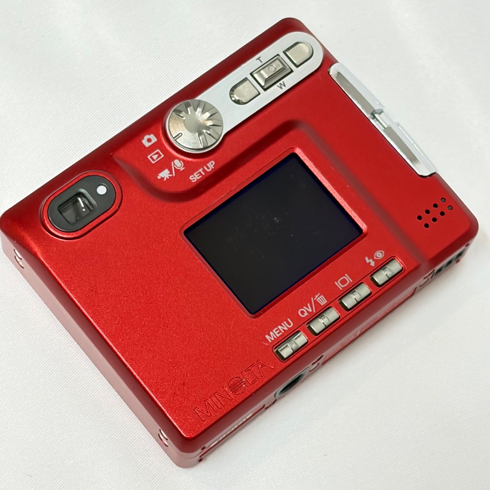 美品 ミノルタ DiMAGE Xt レッド オールドデジカメ 動作未確認