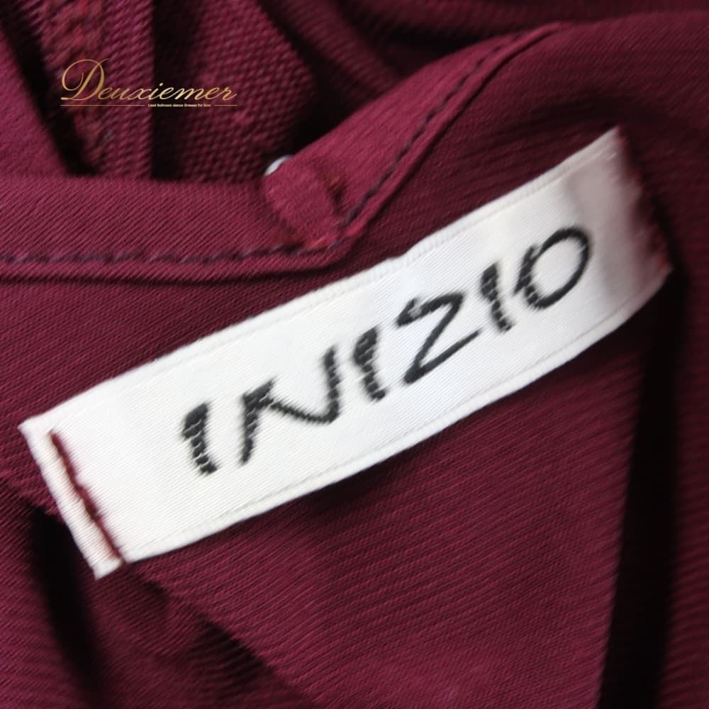 社交ダンス 衣装 INIZIO ツーピース レッスンウェア パープル系 ライン