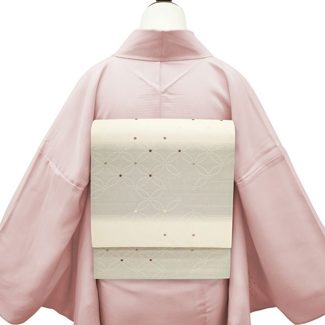 新古品】 夏物 袋帯 未使用 正絹 京都 西陣 創喜庵 軽量織 軽量帯 薄